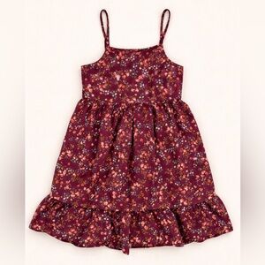 Old Navy Burgundy Floral Kids Dress - sweet summer floral dresses for toddler